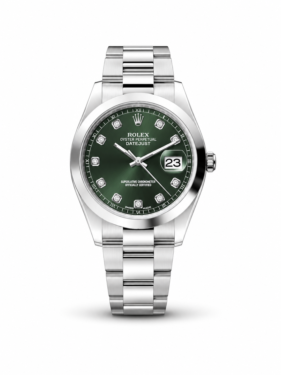 ROLEX STYLE SILVER SEMI AUTO