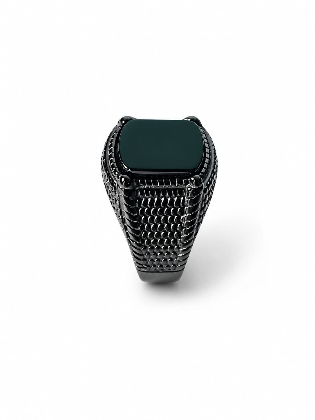 BLACK SNAKE PATTERN RING